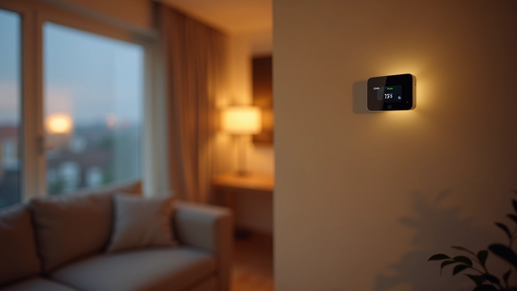 Smart home setup in an Estonian home with modern automation devices and comfortable lighting