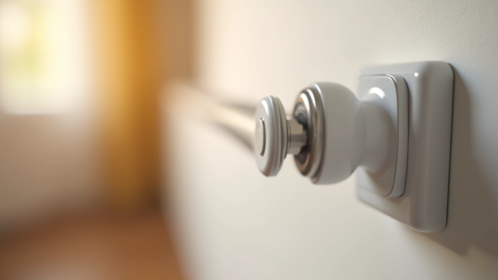 Smart radiator thermostatic valve mounted on apartment radiator showing temperature control interface and digital display