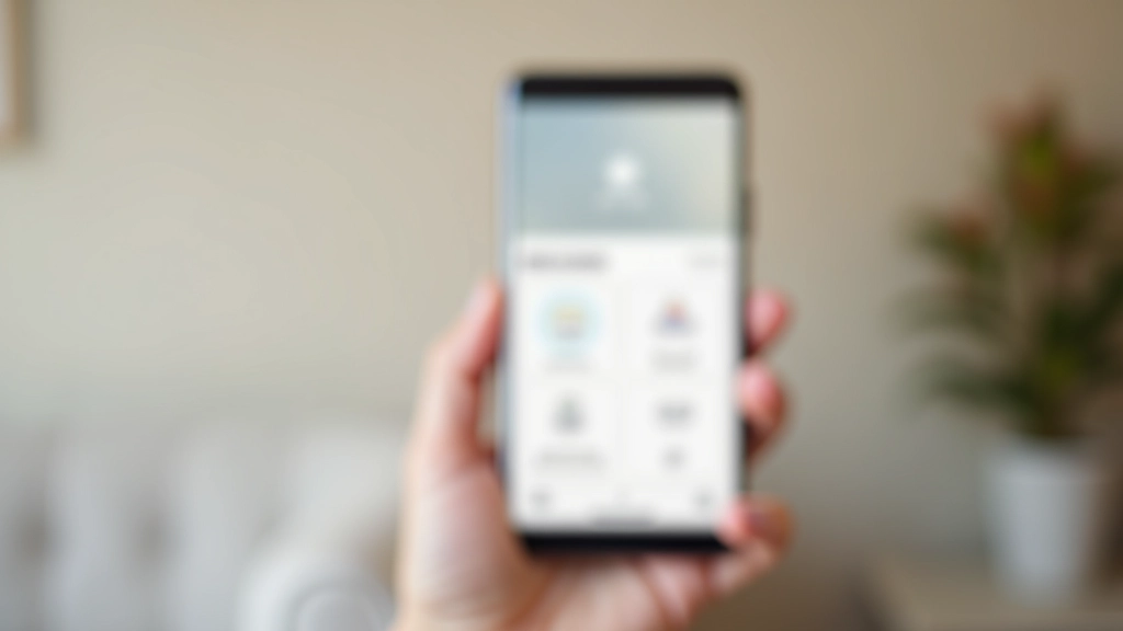 Smartphone screen showing smart home app with scheduling interface, time-based automation settings visible